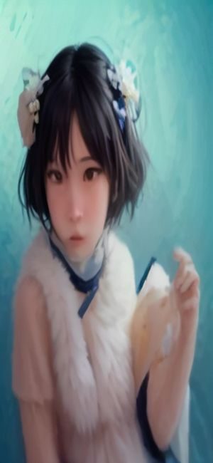动漫网站 App 的首页推荐流，展示当季新番封面大图和更新倒计时信息，背景是柔和的米色界面